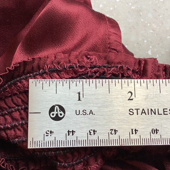 York Street Dress Size Small Wine Red High Neck Asymmetrical Hem Sleeveless - Picture 13 of 14